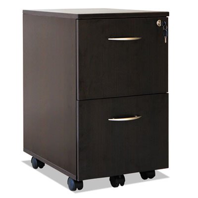 ALESE521620ES Sedina Series Mobile File/File Pedestal, 15 3/8w x 20d x 26 5/8h, Espresso ALESE521620ES