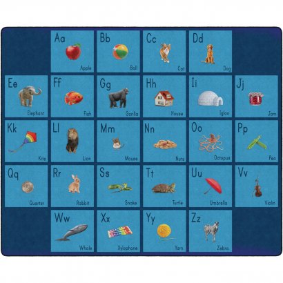 Flagship Carpets See My Alphabet Classroom Rug FA101858FS