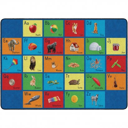 Flagship Carpets See My Alphabet Classroom Rug FA101932FS