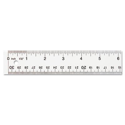 Westcott See Through Acrylic Ruler, 12", Clear ACM10562