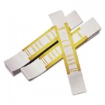 Pm Company Self-Adhesive Currency Straps, Mustard, $10,000 in $100 Bills, 1000 Bands/Pack PMC55010