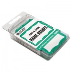 C-Line Self-Adhesive Name Badges, 3-1/2 x 2-1/4, Green, 100/Box 92263