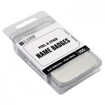 C-Line Self-Adhesive Name Badges, 3-1/2 x 2-1/4, White, 100/Box 92277