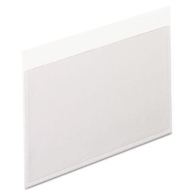 Pendaflex Self-Adhesive Pockets, 3 x 5, Clear Front/White Backing, 100/Box PFX99375