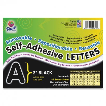 Self-Adhesive Removable Letters 51650