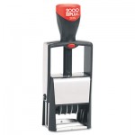 COSCO 2000PLUS Self-Inking Heavy-Duty Line Dater w/Microban, 1 1/4 x 5/8, Black COS011200