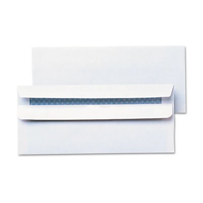UNV36101 Self-Seal Business Envelope, Security Tint, #10, White, 500/Box UNV36101