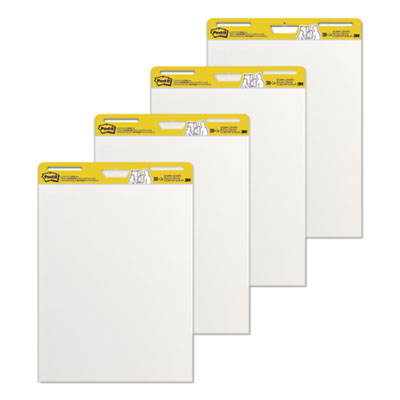 Post-it Easel Pads Super Sticky 559 VAD 4PK Self-Stick Easel Pads, 25 x 30, White, 30 Sheets, 4