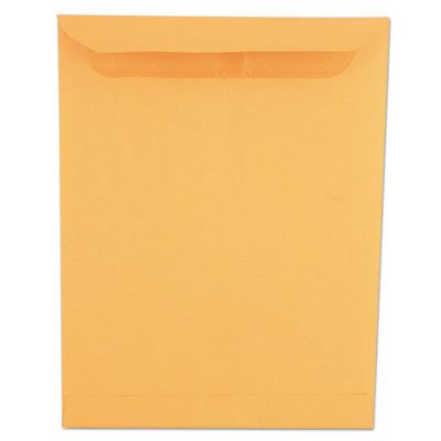 UNV35291 Self-Stick File-Style Envelope, Contemporary, 12 1/2 x 9 1/2, Brown, 250/Box UNV35291