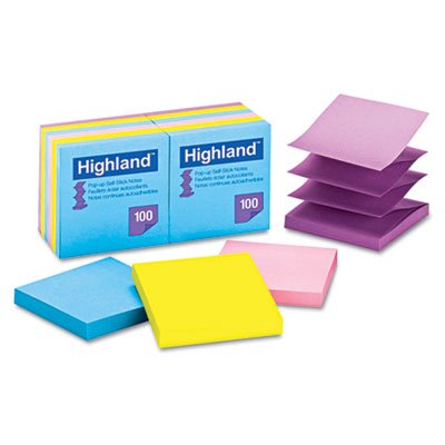 Highland Self-Stick Notes, 3 x 3, 100 Sheets MMM6549PUB