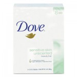 DRK CB613789 Sensitive Skin Bath Bar, 4.5 oz Bar, Unscented, 8/Carton DVOCB613789