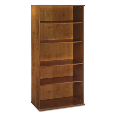 Bush Series C Collection 36W 5 Shelf Bookcase, Natural Cherry BSHWC72414