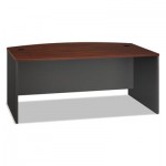 Bush Series C Collection 72W Bow Front Desk Shell, Hansen Cherry BSHWC24446