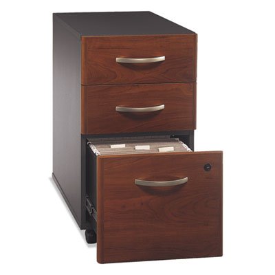 Bush Series C Collection Three-Drawer Mobile Pedestal (Assembled), Hansen Cherry BSHWC24453SU