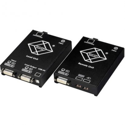 Black Box ServSwitch Single DVI Fiber Optic KVM Extender, USB, Single-Mode ACS4001A-R2-SM