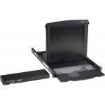 Black Box ServTray 19" LCD Console Drawer with 1-Port KVM Switch KVT419A-1UV-R3