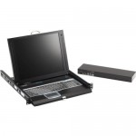 Black Box ServTray Complete, 17", Single-Port KVM Module, DVI, VGA, PS/2 or USB KVT417A-1UV-R3