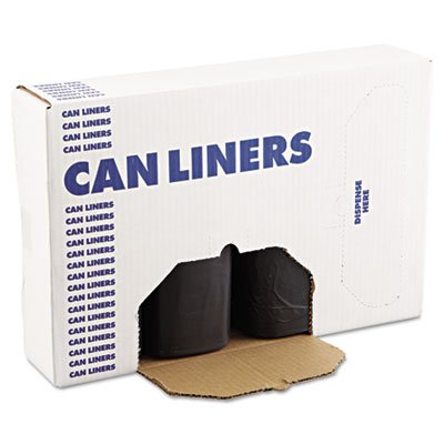 BWK 519 SH-Grade Can Liners, 38 x 58, 60gal, 1.2mil, Black, 10 Bags/Roll, 10 Rolls/CT BWK519