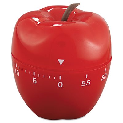 Baumgartens Shaped Timer, 4" dia., Red Apple BAU77042