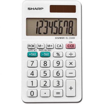 Sharp Calculators Sharp 8-Digit Pocket Calculator EL244WB