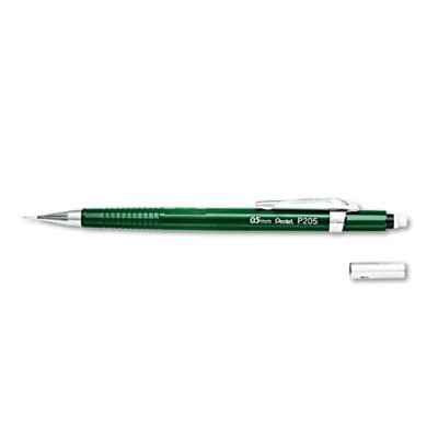 Pentel Sharp Mechanical Drafting Pencil, 0.5 mm, Green Barrel PENP205D