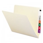 Smead Shelf Folders, Straight Cut, Single-Ply End Tab, Letter, Manila, 100/Box SMD24100