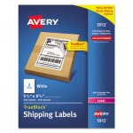 Avery Shipping Labels w/ TrueBlock Technology, Laser Printers, 5.5 x 8.5, White, 2/Sheet, 250 Sheets/Box AVE5912