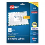 Avery Shipping Labels w/ TrueBlock Technology, Inkjet Printers, 3.5 x 5, White, 4/Sheet, 25 Sheets/Pack AVE8168