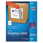 Avery Shipping Labels w/Ultrahold Ad & TrueBlock, Inkjet, 8 1/2 x 11, White, 25/Pack AVE8165