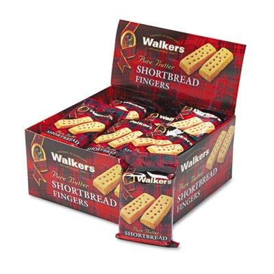 Walkers W116 Shortbread Cookies, 2/Pack, 24 Packs/Box OFXW116
