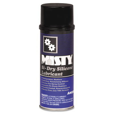 MISTY Si-Dry Silicone Spray Lubricant, Aerosol, 11oz, 12/Carton AMR1033585