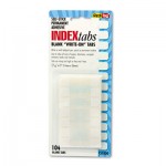 Redi-Tag Side-Mount Self-Stick Plastic Index Tabs, 1 inch, White, 104/Pack RTG31000