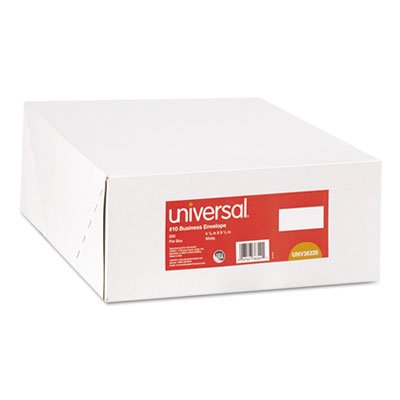 UNV36320 Side Seam Business Envelope, Side, #10, White, 500/Box UNV36320