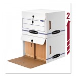 Bankers Box Side-Tab File Storage Box, Letter, 15-1/4 x 13-1/2 x 10-3/4, White