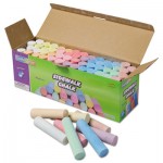 Creativity Street Sidewalk Chalk, 4 x 1 Dia. Jumbo Stick, 12 Assorted Colors, 52/Set CKC1752