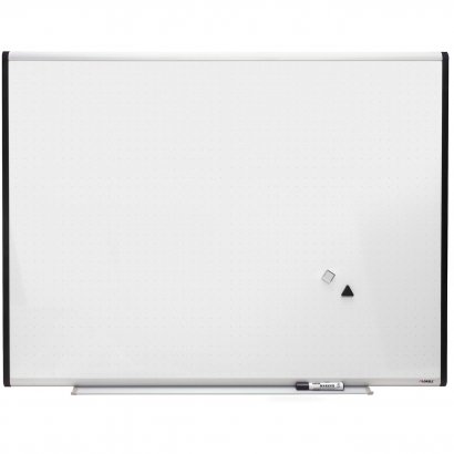 Lorell Signature Magnetic Dry Erase Board with Grid Lines 69652