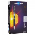 Uni-Ball Signo Gel 207 Roller Ball Retractable Gel Pen, Black Ink, Micro Fine, Dozen SAN61255