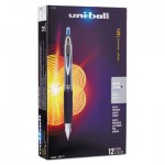 Uni-Ball Signo Gel 207 Roller Ball Retractable Gel Pen, Blue Ink, Micro Fine, Dozen SAN61256