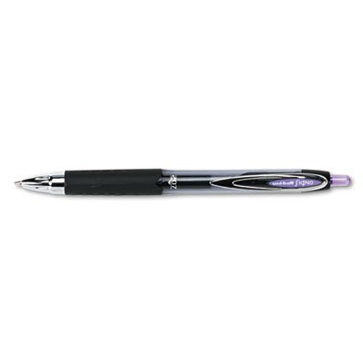 Uni-Ball Signo Gel 207 Roller Ball Retractable Gel Pen, Purple Ink, Medium, Dozen SAN70221