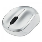 Verbatim Silent Wireless Blue LED Mouse, 2.4 GHz Frequency/32.8 ft Wireless Range, Left/Right Hand Use, Silver