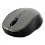 Verbatim Silent Wireless Blue LED Mouse, 2.4 GHz Frequency/32.8 ft Wireless Range, Left/Right Hand Use, Graphite