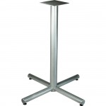 Lorell Silver Bistro-height X-leg Table Base 34432