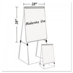 MasterVision EA2300335 Silver Easy Clean Dry Erase Quad-Pod Presentation Easel, 45" to 79", Silver BVCEA2300335MV