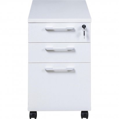 Boss Simple System Mobile Pedestal Box/Box/File, White S504-WT