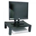 Kantek Single Level Height-Adjustable Stand, 17 x 13 1/4 x 3 to 6 1/2, Black KTKMS400