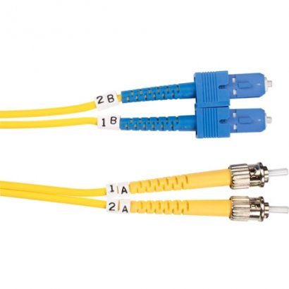 Black Box Single-Mode Value Line Patch Cable, ST-SC, 2-m (6.5-ft.) FOSM-002M-STSC