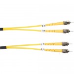 Black Box Single-Mode Value Line Patch Cable, ST-ST, 2-m (6.5-ft.) FOSM-002M-STST