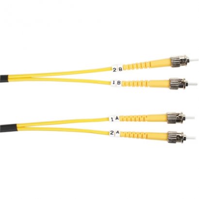 Black Box Single-Mode Value Line Patch Cable, ST-ST, 3-m (9.8-ft.) FOSM-003M-STST