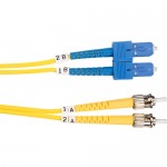 Black Box Single-Mode Value Line Patch Cable, ST-SC, 3-m (9.8-ft.) FOSM-003M-STSC