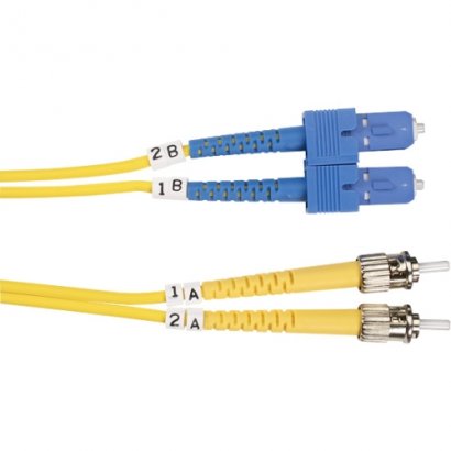 Black Box Single-Mode Value Line Patch Cable, ST-SC, 5-m (16.4-ft.) FOSM-005M-STSC